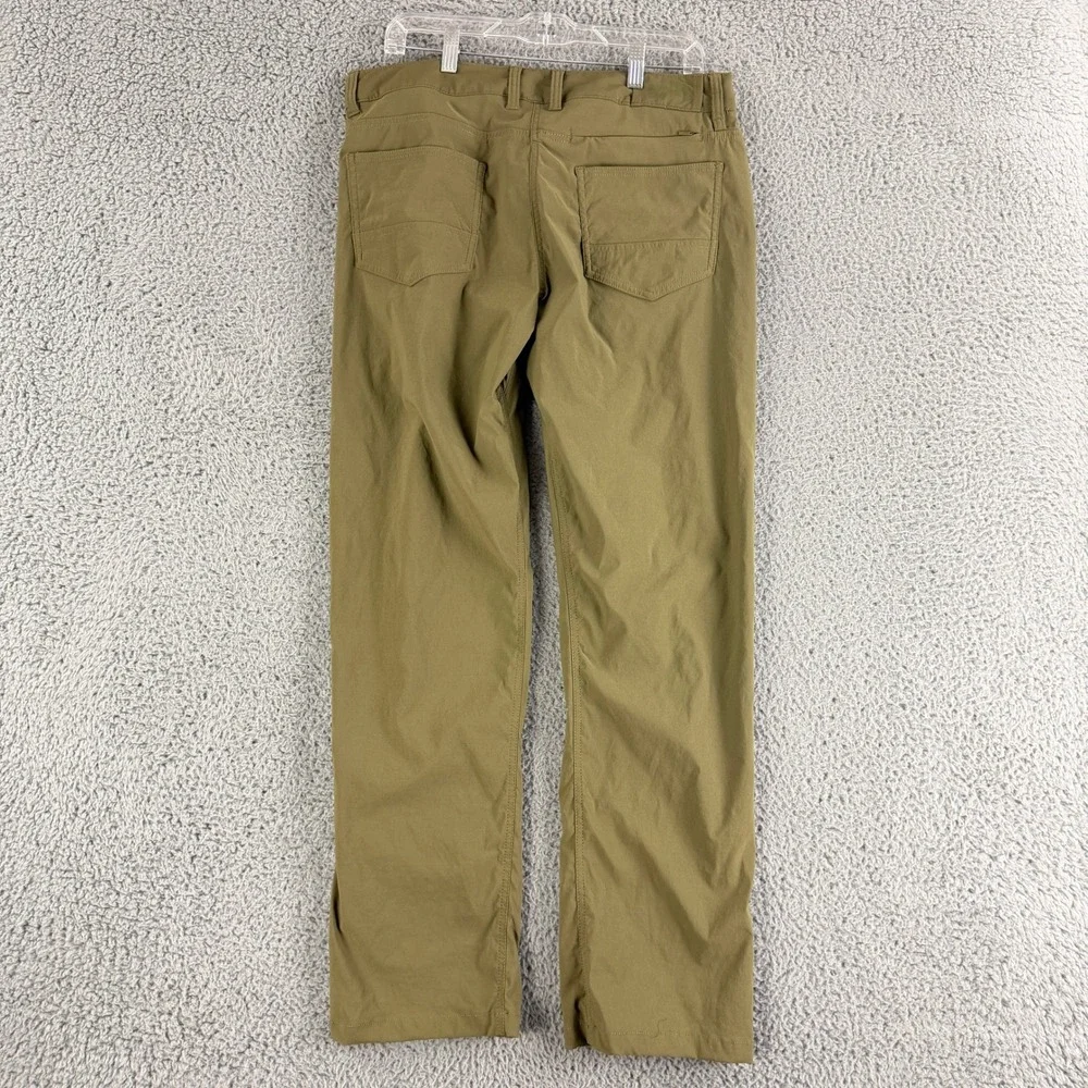 The North Face‎ Hiking Pants Mens 34 Green Nylon Stretch Straight Leg Outdoor